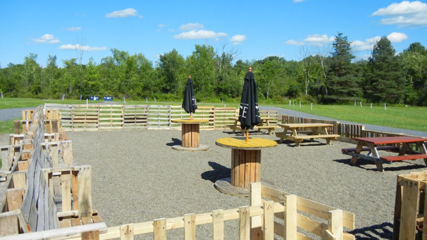 The beer garden will eventually host local breweries, wineries and sprits-makers. Photo by Catskill Eats